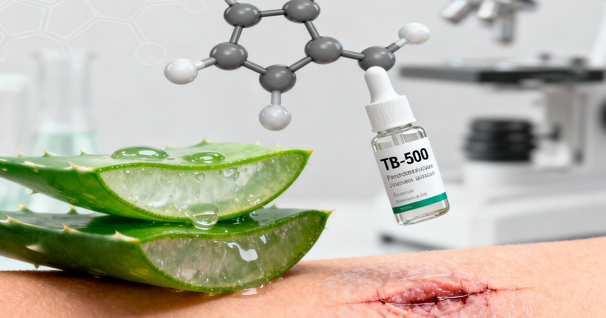 TB-500 y aloe vera junto a herida suturada: investigación sobre cicatrización y angiogénesis en España