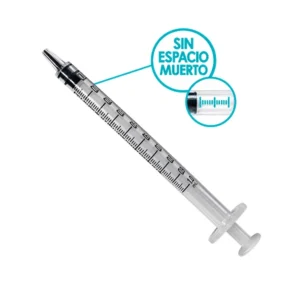 Jeringa de 1 ml – Ico Plus 3 (sin espacio muerto) – Sin aguja